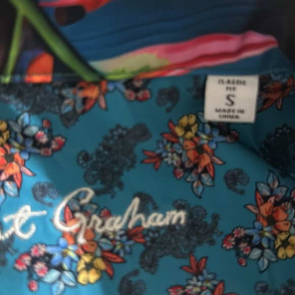 NWT ROBERT GRAHAM TOUCAN SHORT SLEEVE BUTTON DOWN SHIRT - Picture 8 of 8